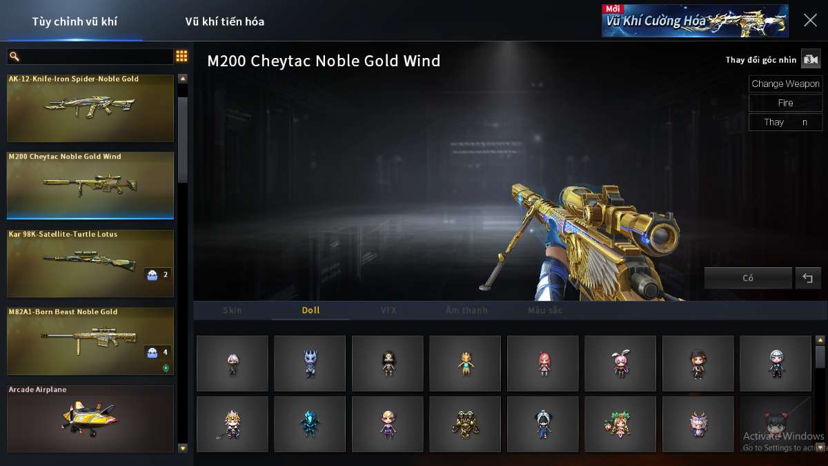 shop acc cf uy tin gia re